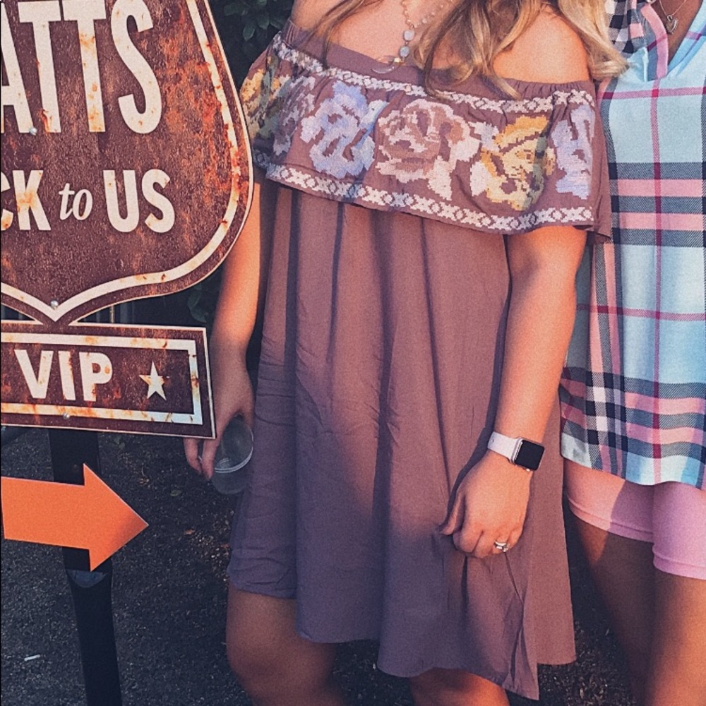 Off the shoulder dress